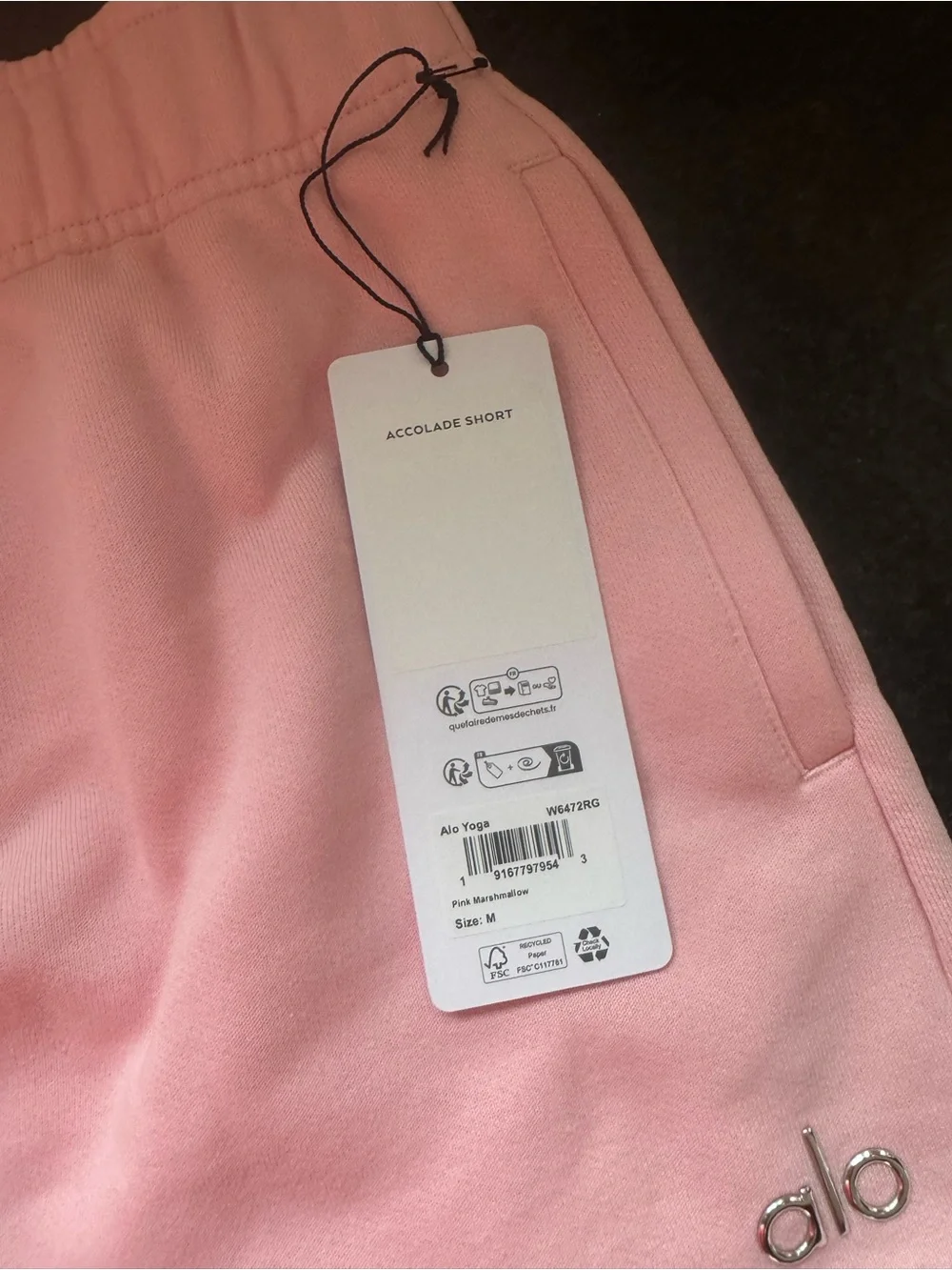 83. ALO Accolade Shorts in Pink Marshmallow